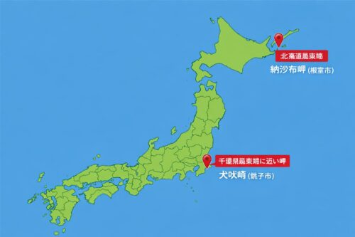 初日の出早いのはどっち